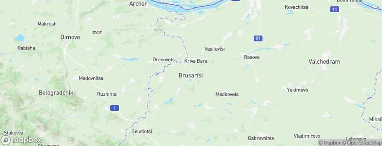Brusartsi, Bulgaria Map