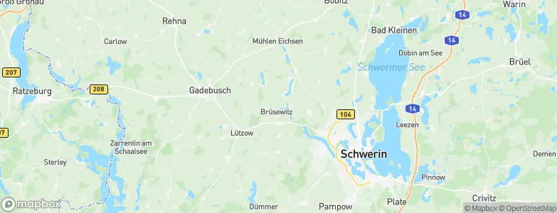 Brüsewitz, Germany Map