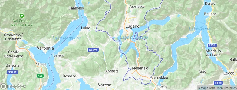 Brusimpiano, Italy Map