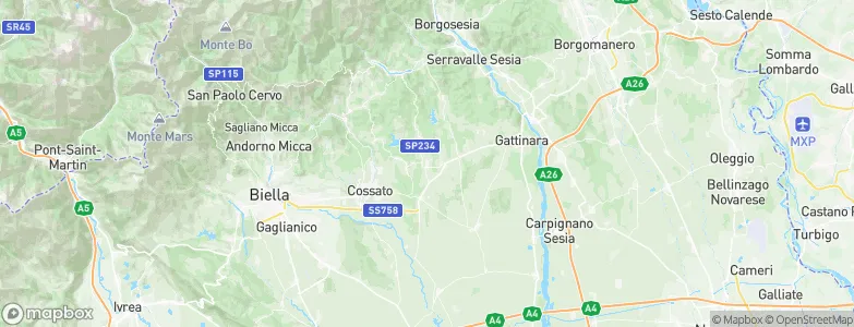 Brusnengo, Italy Map