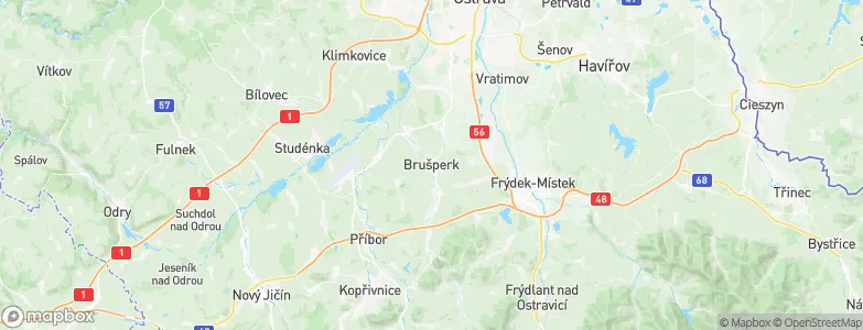Brušperk, Czechia Map