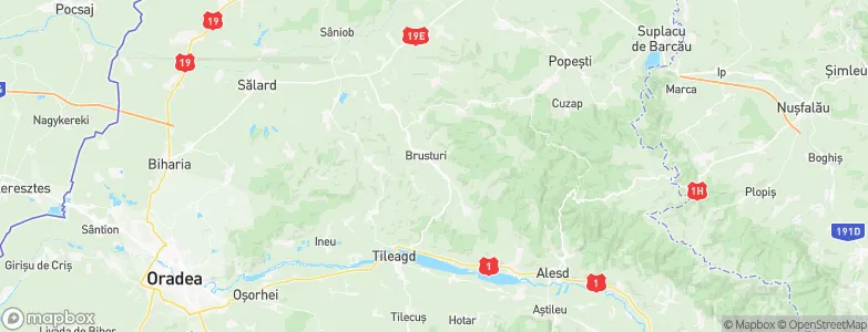 Brusturi, Romania Map
