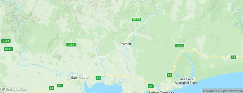Bruthen, Australia Map