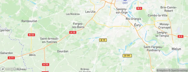 Bruyères-le-Châtel, France Map