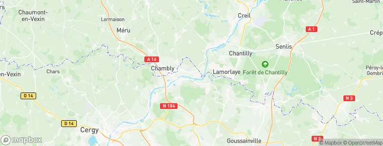 Bruyères-sur-Oise, France Map