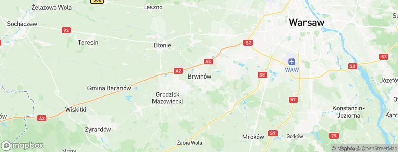 Brwinów, Poland Map