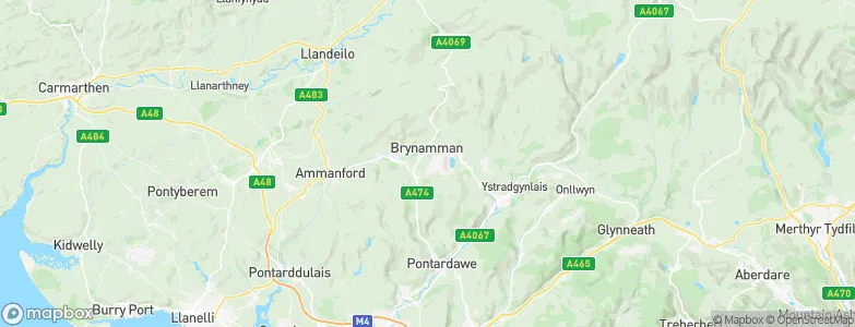 Brynamman, United Kingdom Map