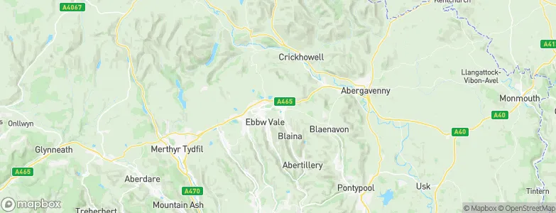 Brynmawr, United Kingdom Map