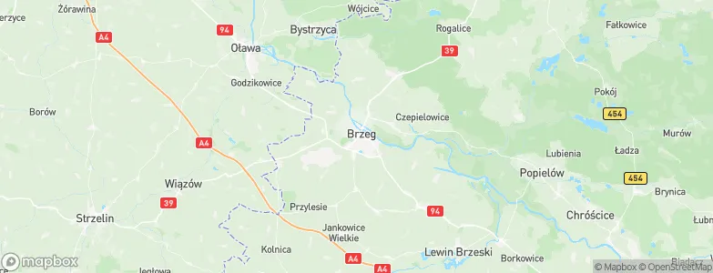 Brzeg, Poland Map