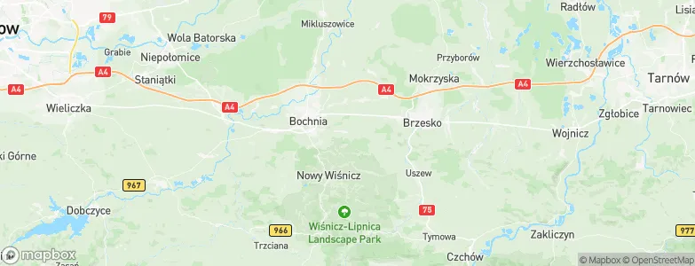 Brzeźnica, Poland Map