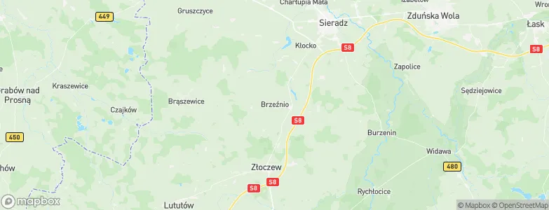 Brzeźnio, Poland Map