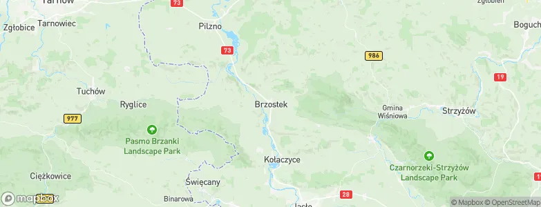 Brzostek, Poland Map