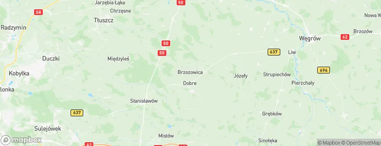 Brzozowica, Poland Map