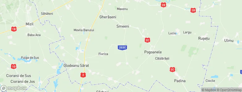Brădeanu, Romania Map