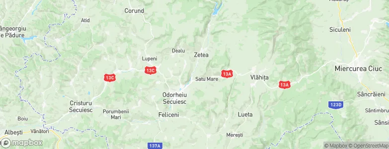 Brădeşti, Romania Map