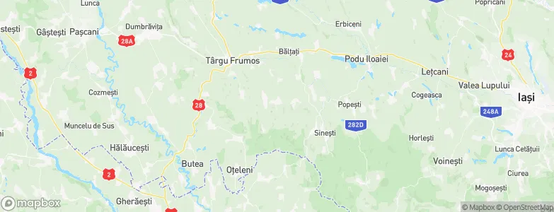 Brăeşti, Romania Map