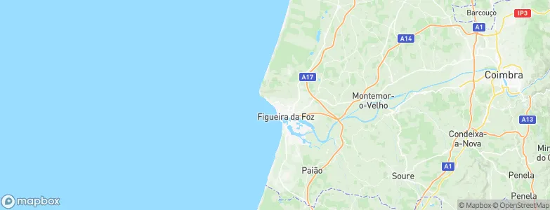 Buarcos, Portugal Map