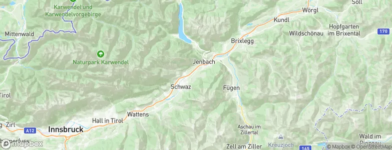 Buch in Tirol, Austria Map