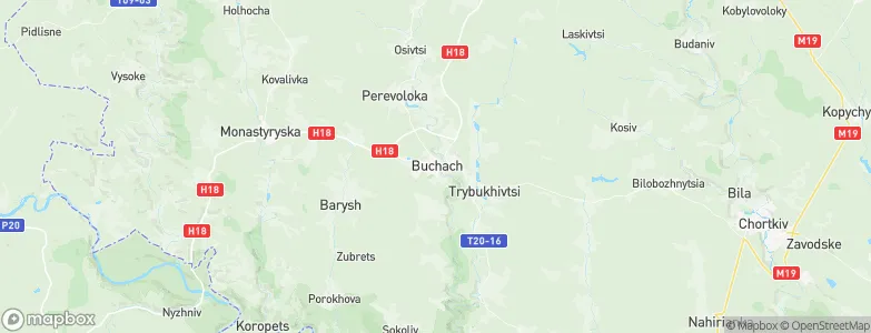Buchach, Ukraine Map