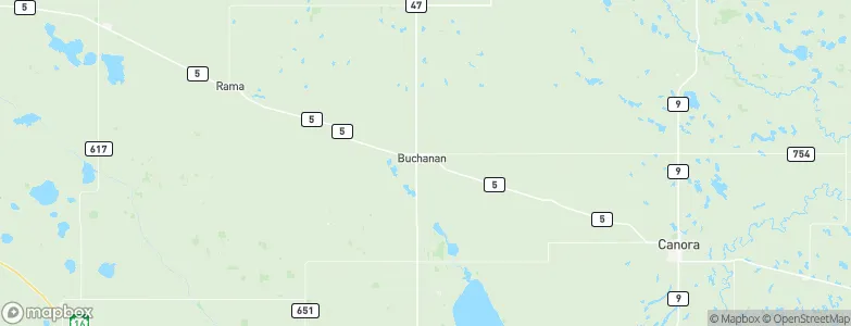 Buchanan, Canada Map