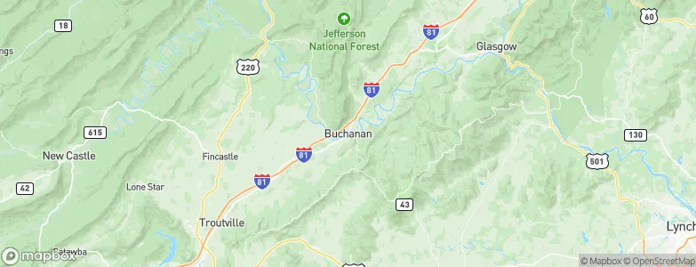 Buchanan, United States Map