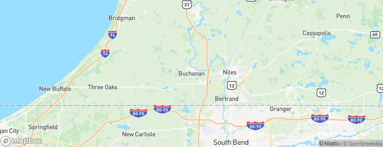 Buchanan, United States Map