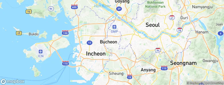 Bucheon-si, South Korea Map