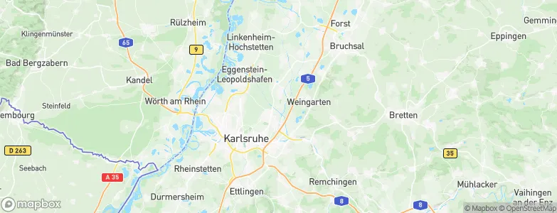 Büchig, Germany Map