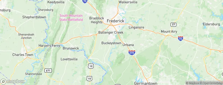 Buckeystown, United States Map