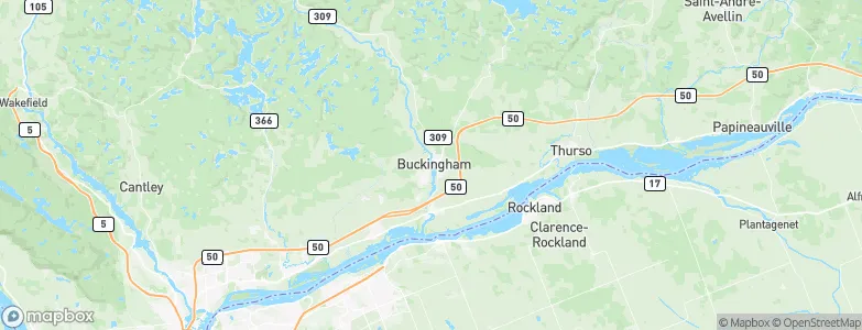 Buckingham, Canada Map