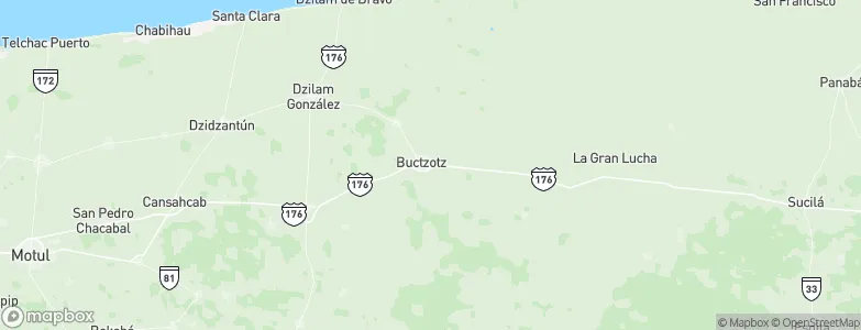 Buctzotz, Mexico Map