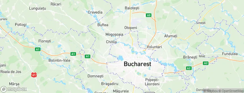 Bucureştii Noi, Romania Map