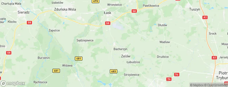 Buczek, Poland Map