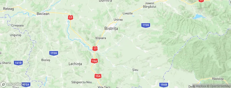 Budacu de Jos, Romania Map