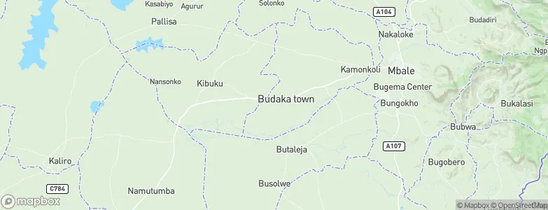 Budaka, Uganda Map