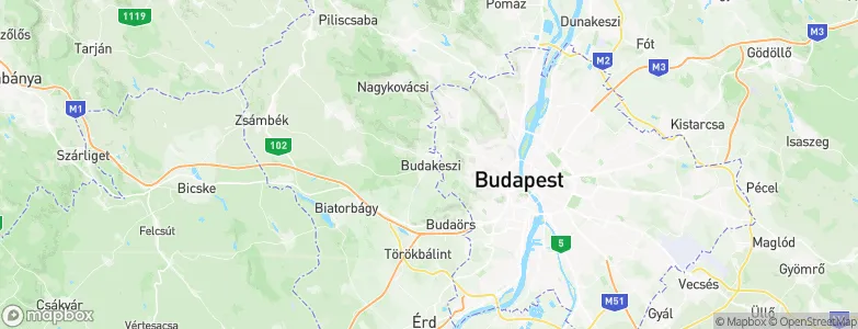 Budakeszi, Hungary Map