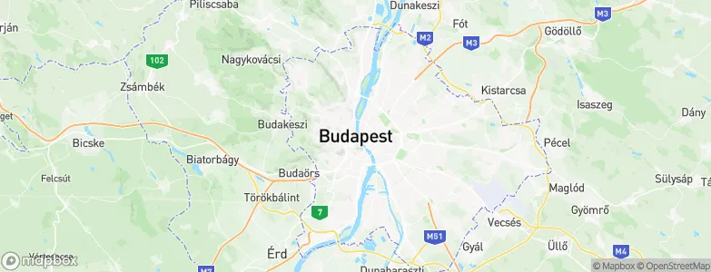 Budapest, Hungary Map