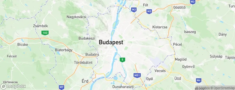 Budapest VIII. kerület, Hungary Map