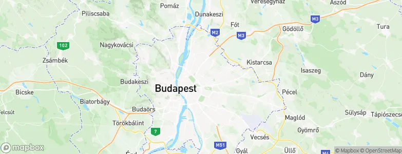 Budapest XIV. keruelet, Hungary Map