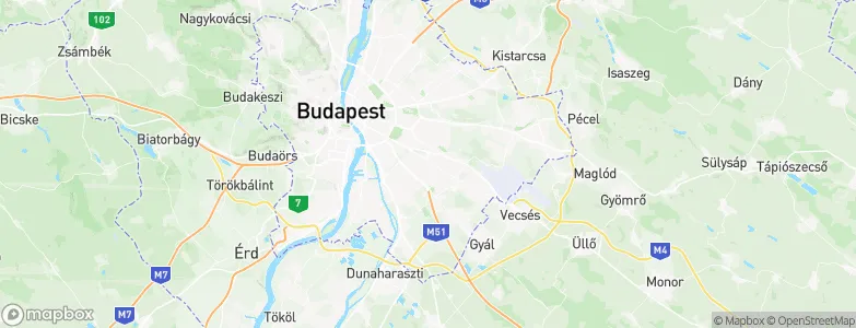 Budapest XIX. kerület, Hungary Map