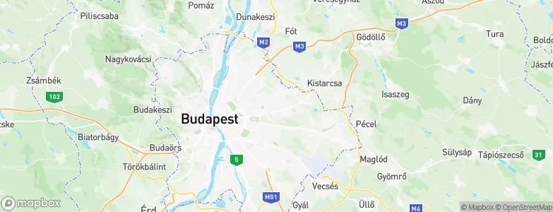 Budapest XVI. kerület, Hungary Map