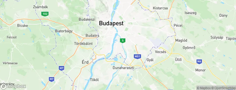 Budapest XXI. kerület, Hungary Map