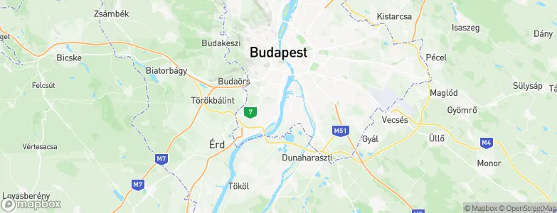 Budapest XXII. kerület, Hungary Map