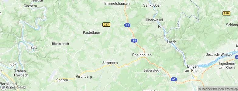 Budenbach, Germany Map