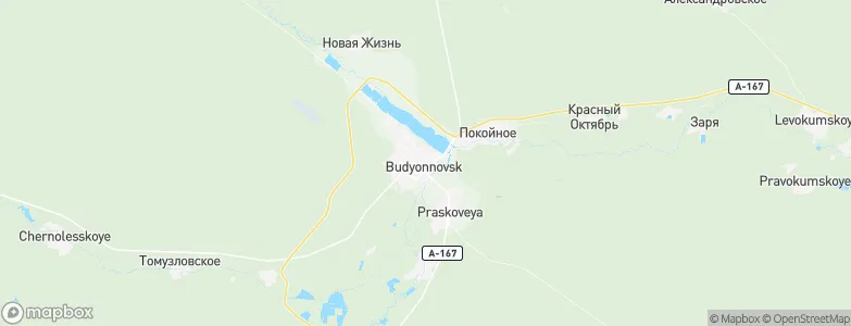 Budënnovsk, Russia Map