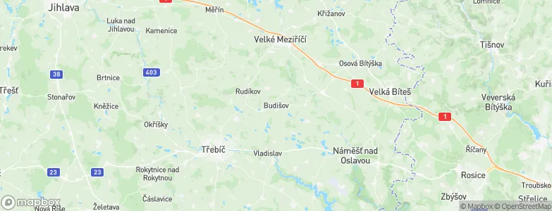 Budišov, Czechia Map