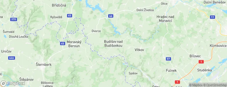 Budišov nad Budišovkou, Czechia Map