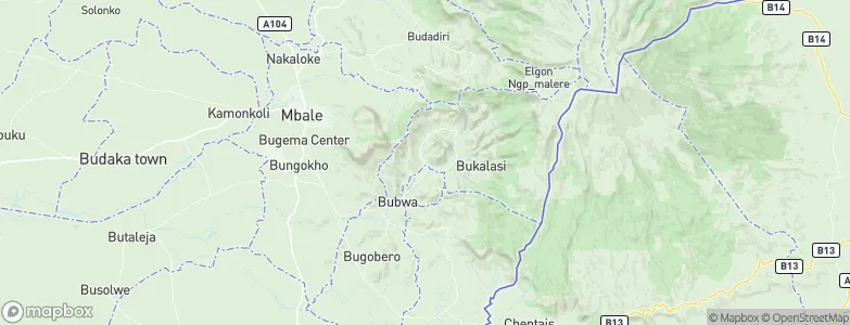 Bududa, Uganda Map