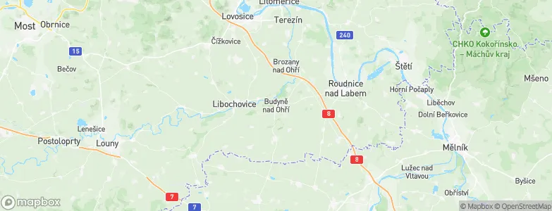 Budyně nad Ohří, Czechia Map