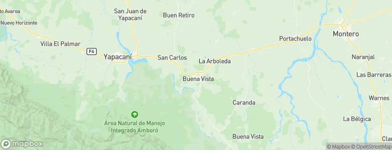 Buena Vista, Bolivia Map